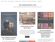 Tablet Screenshot of mymediatedlifeblog.com